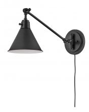 Hinkley 3690BK - Arti Medium Swing Arm Single Light Sconce