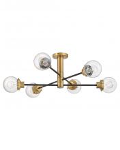 Hinkley 40696BK - Poppy Large Adjustable Semi-flush Mount