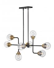 Hinkley 40698BK - Poppy Medium Eight Light Linear