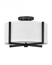 Hinkley 41706BK - Axis Medium Semi-Flush Mount