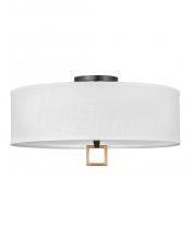 Hinkley 41810BK - Link Medium Semi-Flush Mount