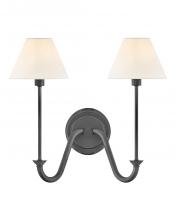 Hinkley 45162BLB - Greta Medium Two Light Sconce