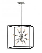 Hinkley 46314BLK-PN - Aros Large Open Frame Pendant