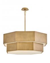 Hinkley 46995HB - Facet Medium Convertible Chandelier