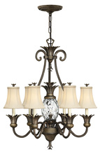 Hinkley 4886PZ - Plantation Medium Single Tier Chandelier