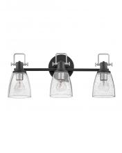 Hinkley 51273BK-CM - Easton Medium Three Light Vanity