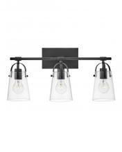 Hinkley 5133BK - Foster Medium Three Light Vanity