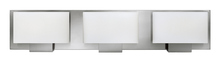 Hinkley 53553BN-LED - Mila Medium Three Light Vanity