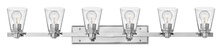 Hinkley 5556CM-CL - Avon Extra Large Six Light Vanity