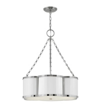 Hinkley 4446PN - Small Drum Chandelier
