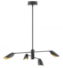 Fredrick Ramond FR35804BLK - Bowery Large Adjustable Convertible Single Tier Chandelier