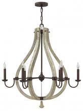 Fredrick Ramond FR40576IRR - Middlefield Medium Open Frame Single Tier Chandelier