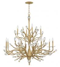 Fredrick Ramond FR46810CPG - Eve Large Two Tier Chandelier