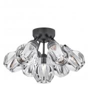 Fredrick Ramond FR46951BLK - Elise Medium Semi-Flush Mount