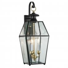 ELK Home 1067-BL-BE - Olde Colony 28&#39;&#39; High 3-Light Outdoor Sconce - Black