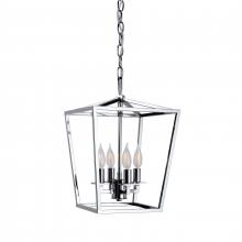 ELK Home 1080-PN-NG - Cage 12&#39;&#39; Wide 4-Light Pendant - Polished Nickel