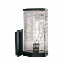 ELK Home 1176-MB-WAV - Polygon 12.75&#39;&#39; High 1-Light Outdoor Sconce - Matte Black