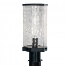 ELK Home 1177-MB-WAV - Polygon 12.75&#39;&#39; High 1-Light Outdoor Post Light - Matte Black