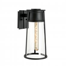 ELK Home 1245-MB-CL - Cone 17&#39;&#39; High 1-Light Outdoor Sconce - Matte Black