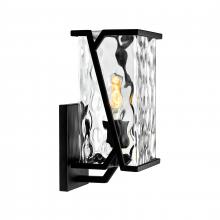 ELK Home 1251-MB-CW - Waterfall 13&#39;&#39; High 1-Light Outdoor Sconce - Matte Black