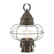 ELK Home 1321-BR-CL - Cottage Onion 14.75&#39;&#39; High 1-Light Outdoor Post Light - Bronze