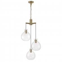 ELK Home 4743-AN-CL - Selina 22&#39;&#39; Wide Integrated LED Chandelier - Antique Brass