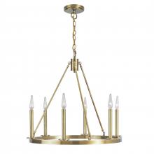 ELK Home 6525-AG-NG - Martin 24&#39;&#39; Wide 6-Light Chandelier - Bronze