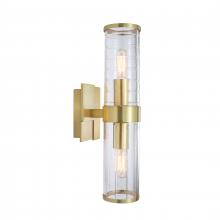 ELK Home 8149-SB-CL - Stripe 15.25&#39;&#39; High 2-Light Sconce - Satin Brass