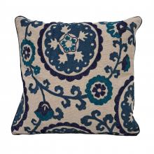 ELK Home HVT0897-10584 - Blue Suzani 20x20&#39;&#39; Pillow - Blue