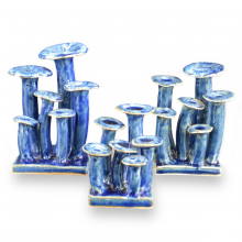 Currey 1200-0745 - Wild Blue Mushrooms Set of 3